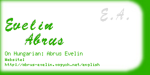 evelin abrus business card